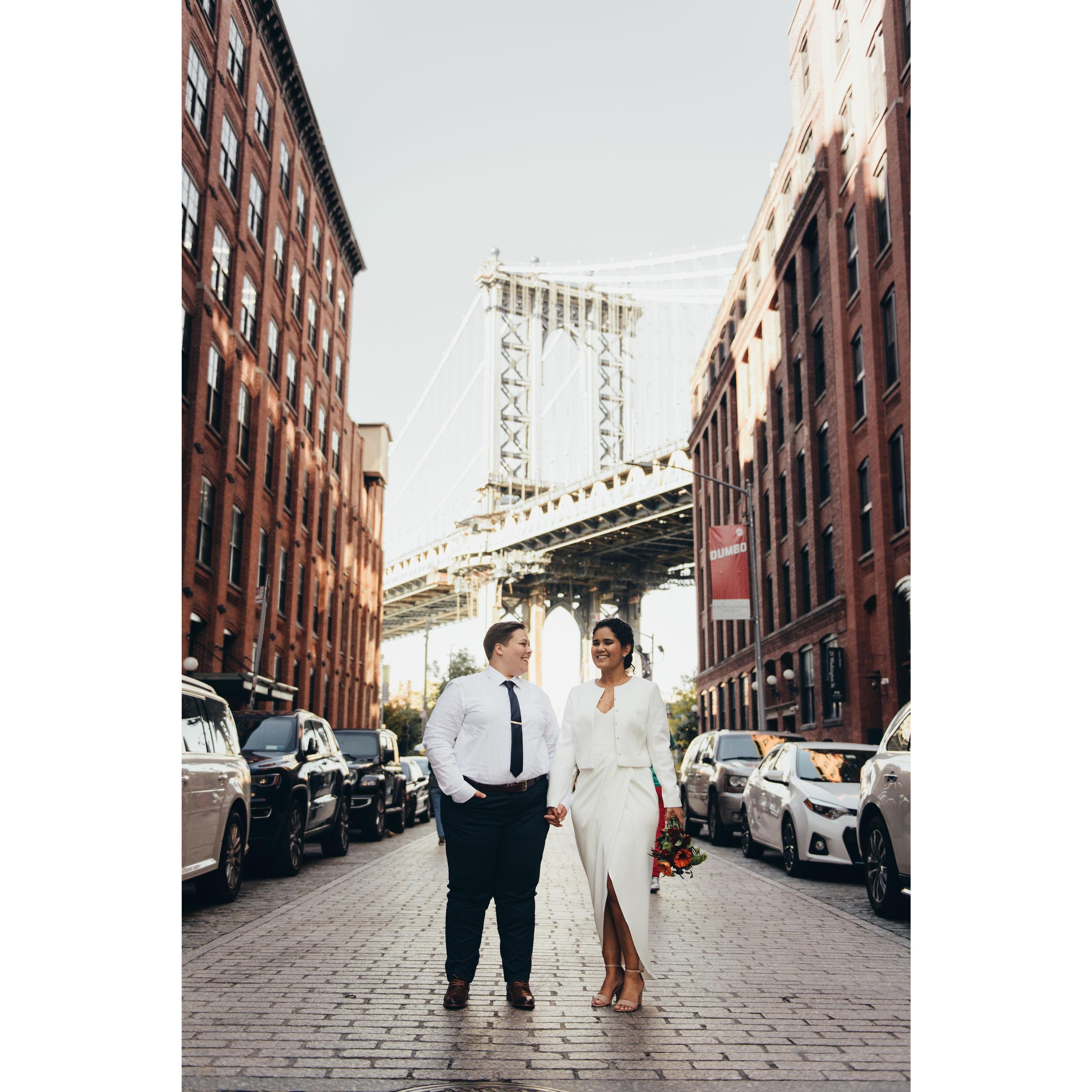 We have actually married! We got married in October 2020 in Dumbo, Brooklyn.
Credit: @nicoleadrianna.photos