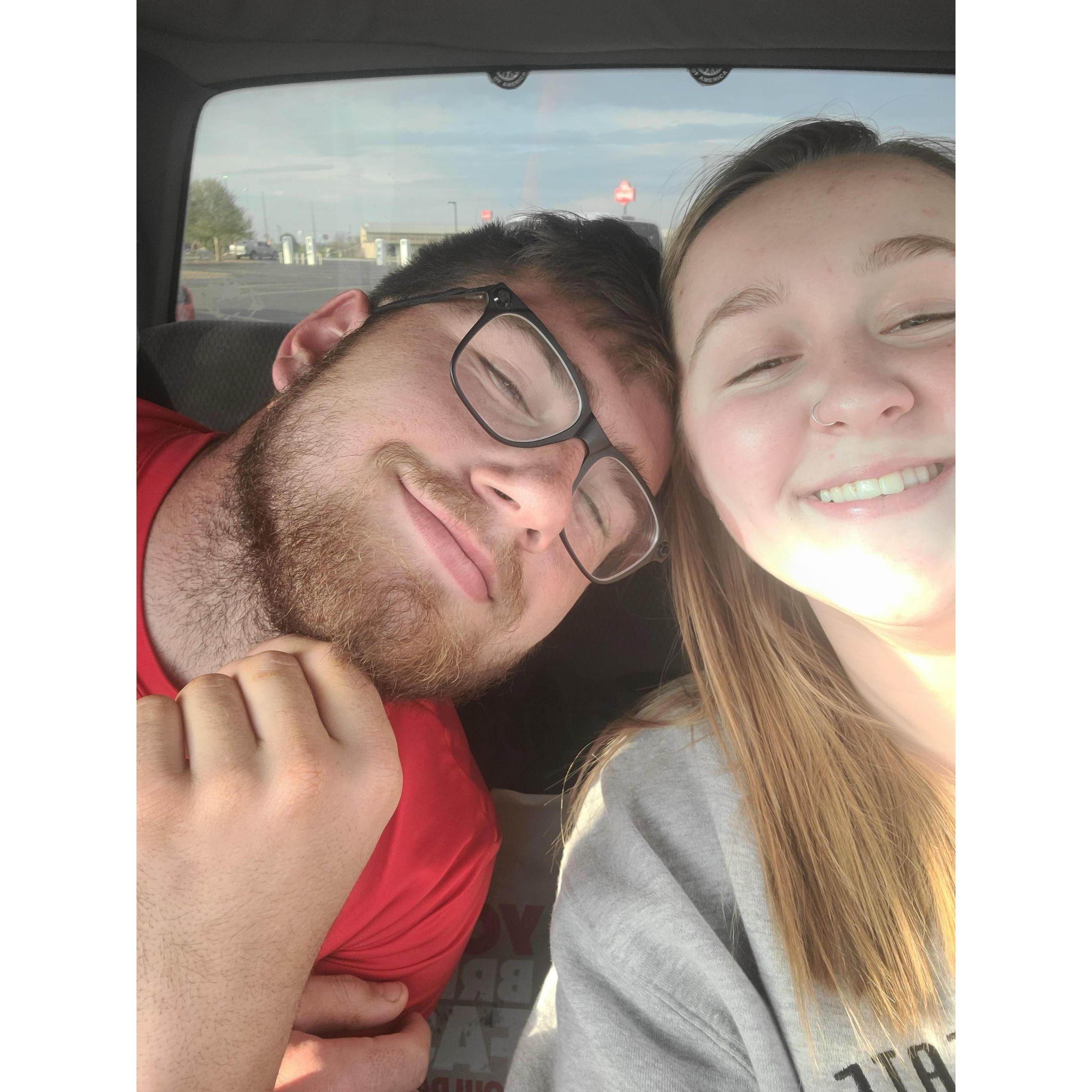 In Hays Ks driving around