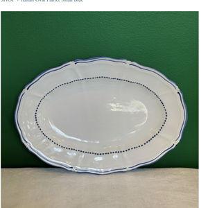 Italian Oval Platter Small Blue