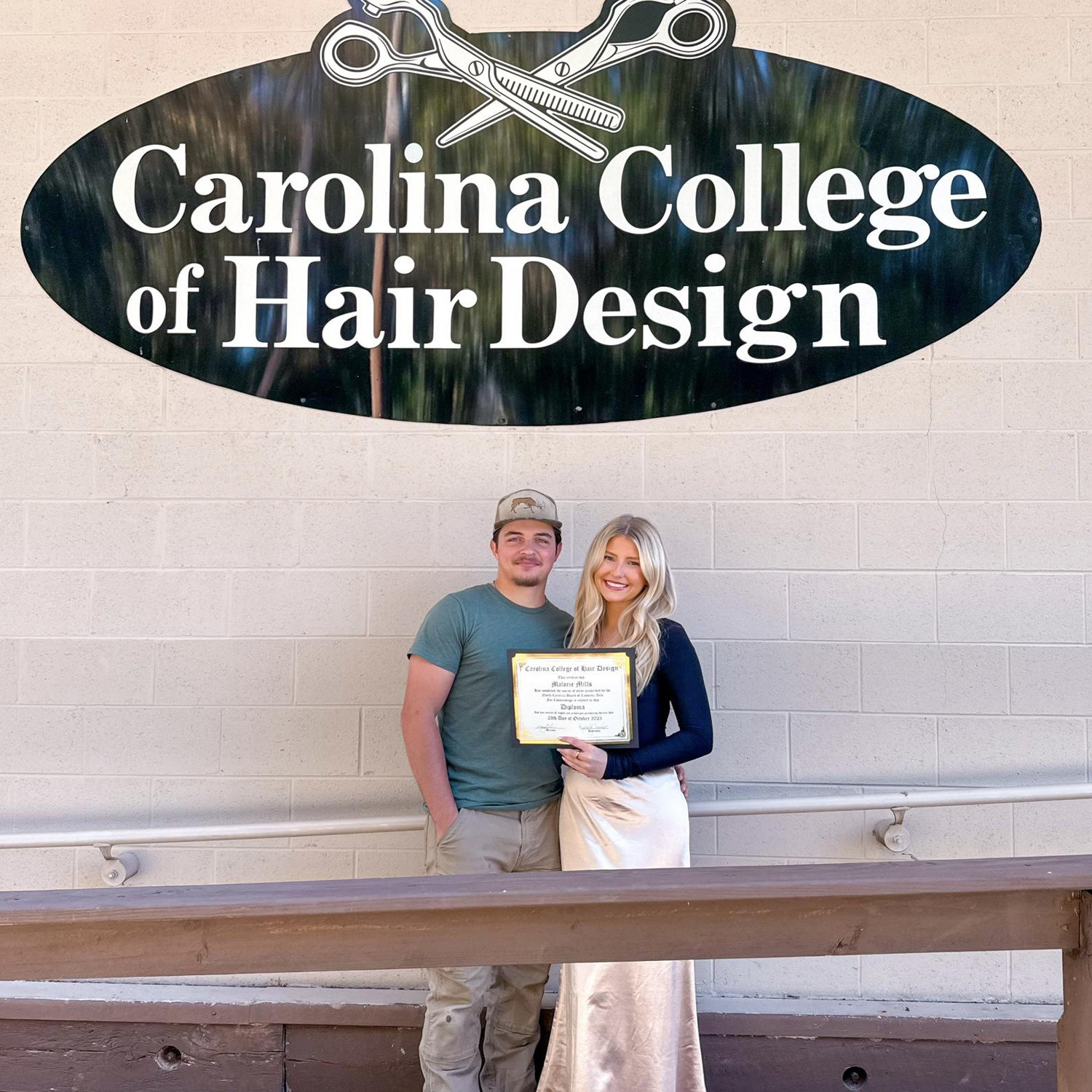 My graduation from cosmetology school!