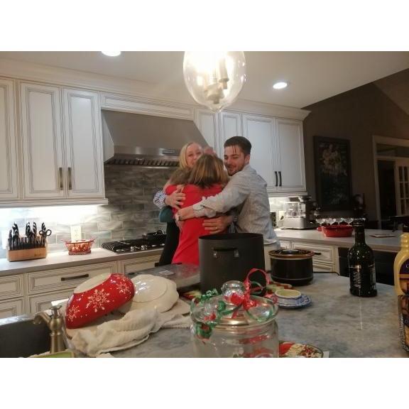 Hannah always talks about how grateful she is to have a family who welcomed Liam with open arms from day one... literally.