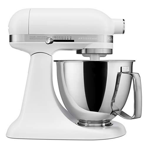 KitchenAid KSM3316XFW Artisan Mini Stand Mixers, 3.5 quart, Matte White