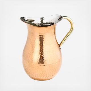 Large Hammered Water Pitcher