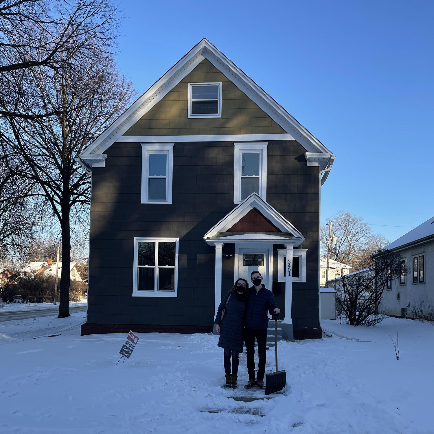 Happy homeowners!