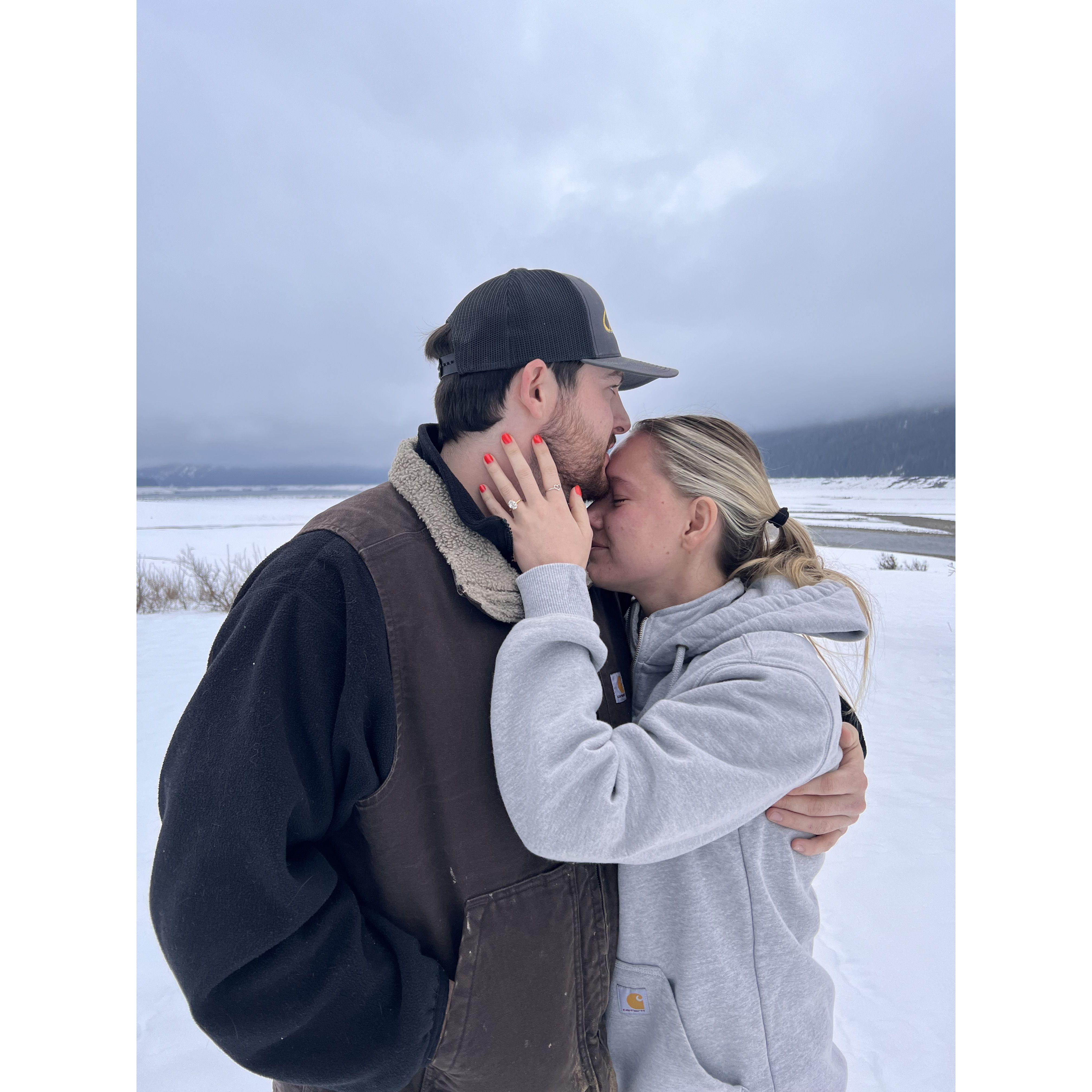 Right after he proposed