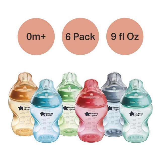 Tommee Tippee Natural Start Anti-Colic Colorful Baby Bottles