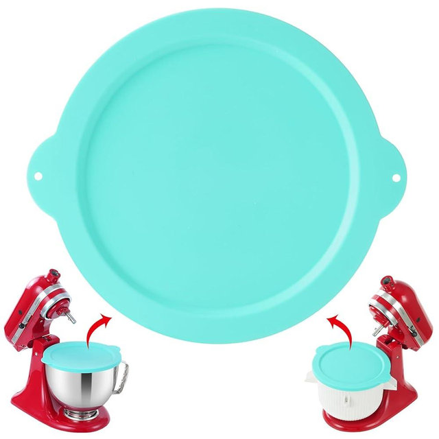 Silicone Lid Compatible with KitchenAid 2QT Ice Cream Mixing Bowl and 5QT Stainless Steel Bowl, Dishwasher Safe, Microwave Up to 200°C (392°F), Freezer Safe (Not Included)