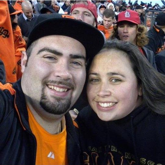 One of our first Giant's games together