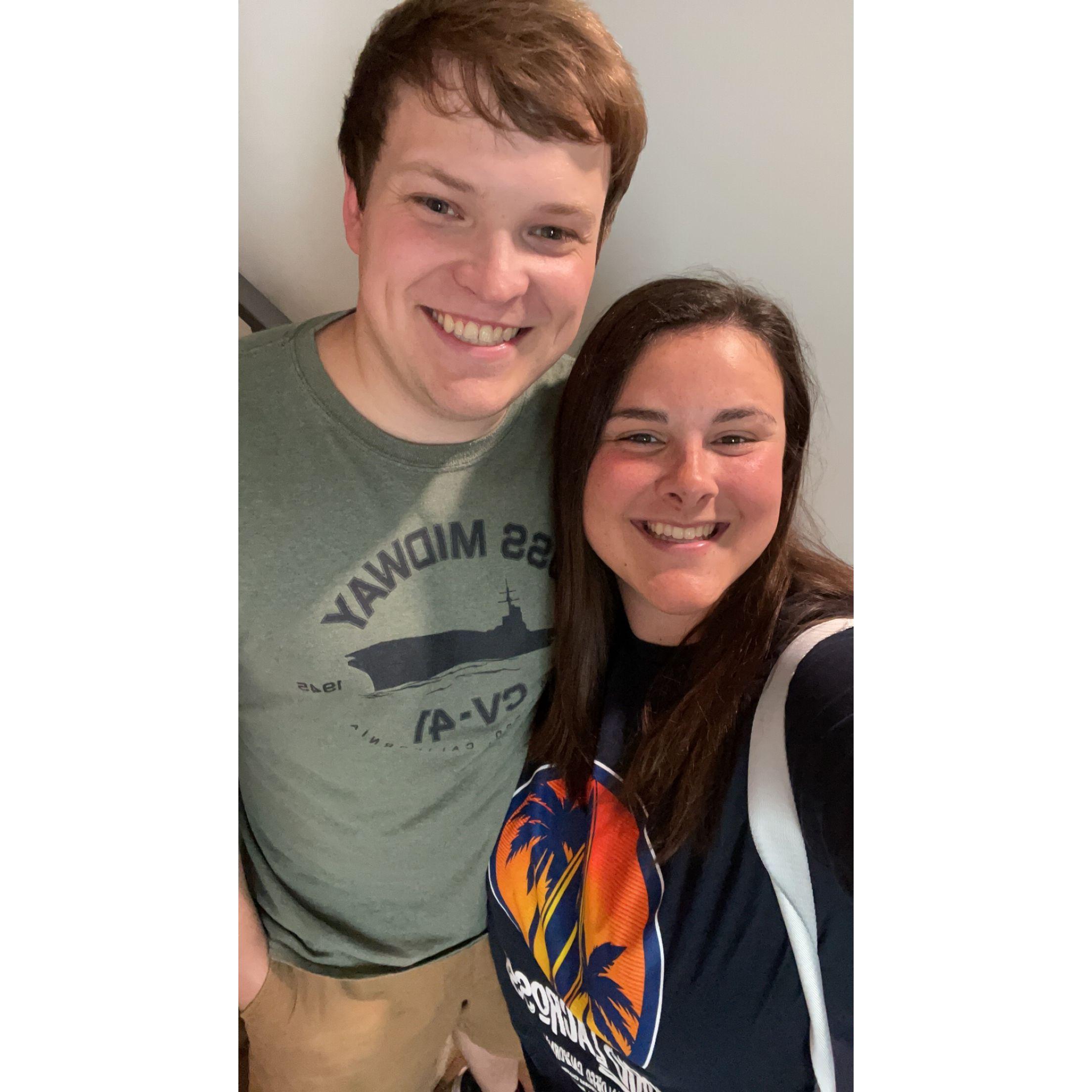 Michael visiting me in San Diego!
