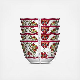 Allegra BPA Free Melamine Dessert Bowl, Set of 4