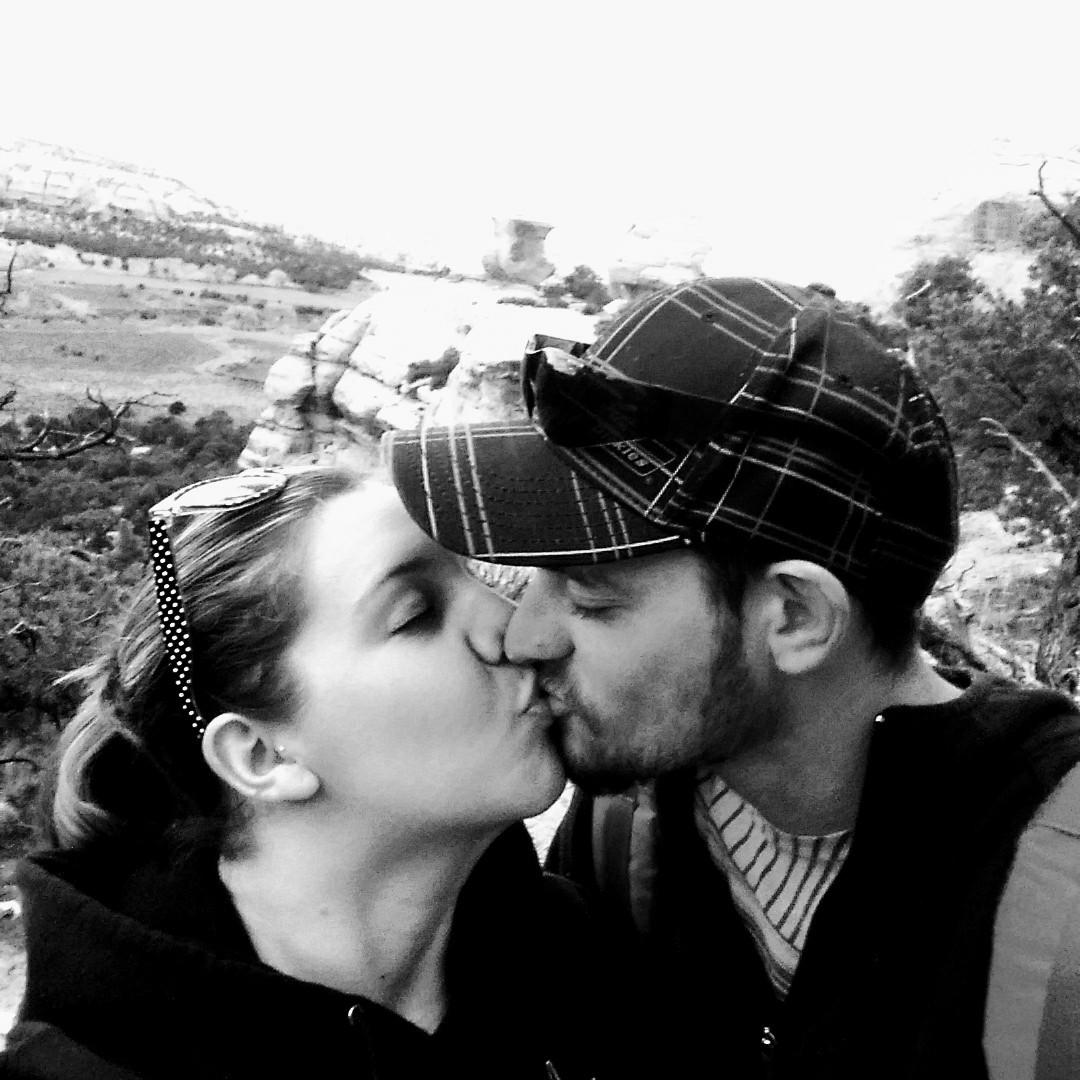 I love this shot taken on a hike about a month before he proposed to me at the same place. :-)