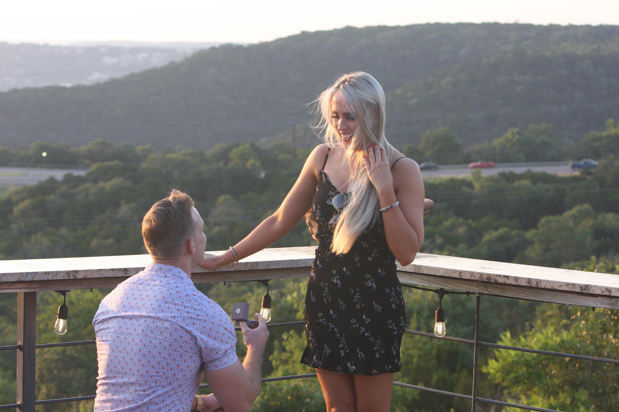 Obvious caption here- the day Drew PROPOSED