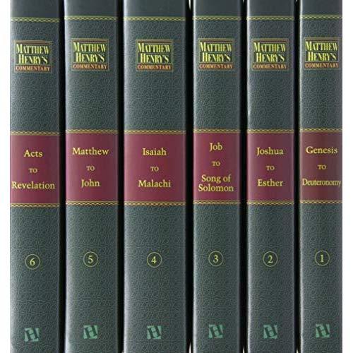 Matthw Henry's Commentary on ther Whole Bible (six volume set)
