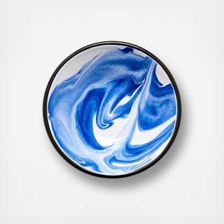 Swirl Enamelware Shallow Side Bowl, Set of 4
