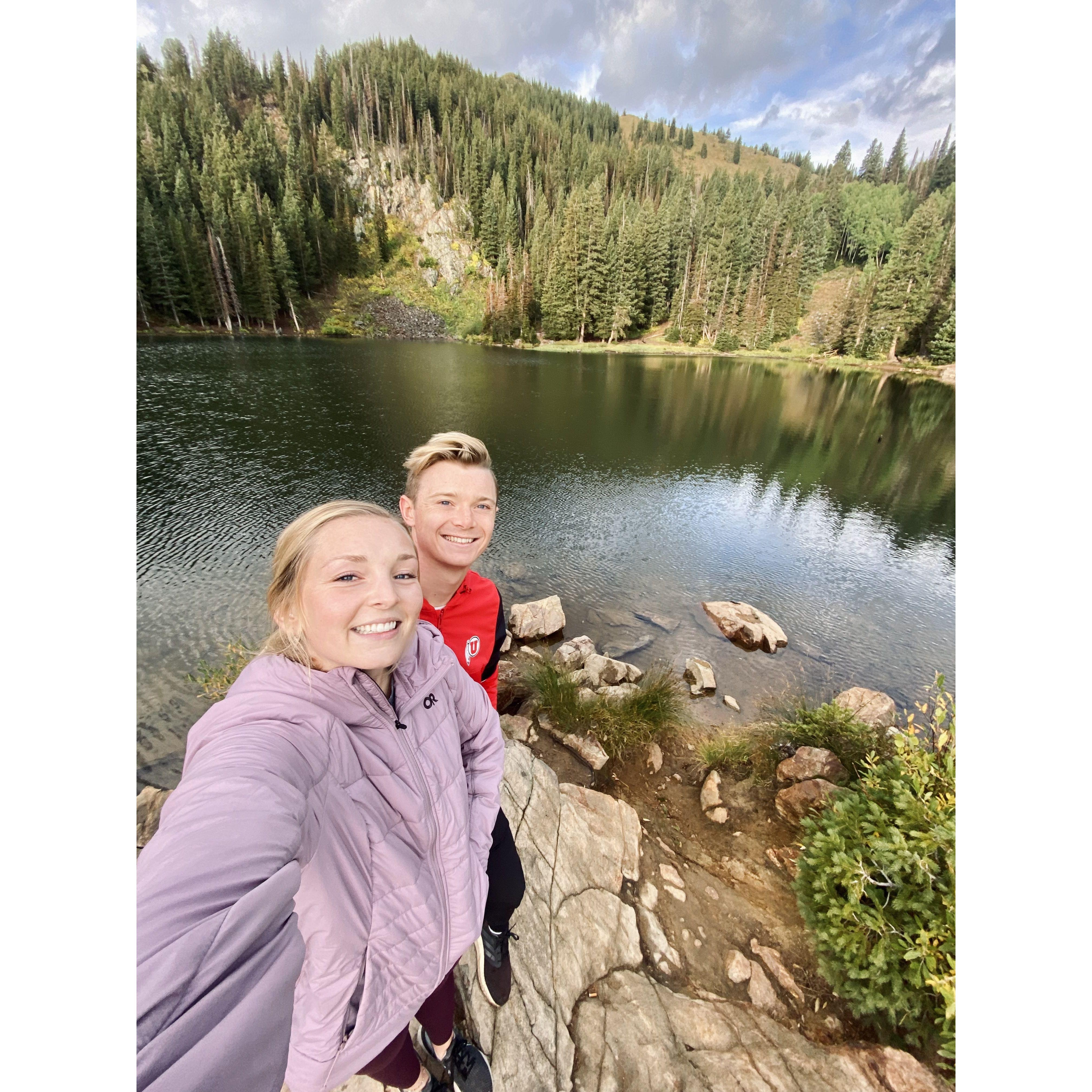 Sept 2023. Miranda drug Tanner out of bed at 5am to go on a sunrise hike for her 22nd birthday.
