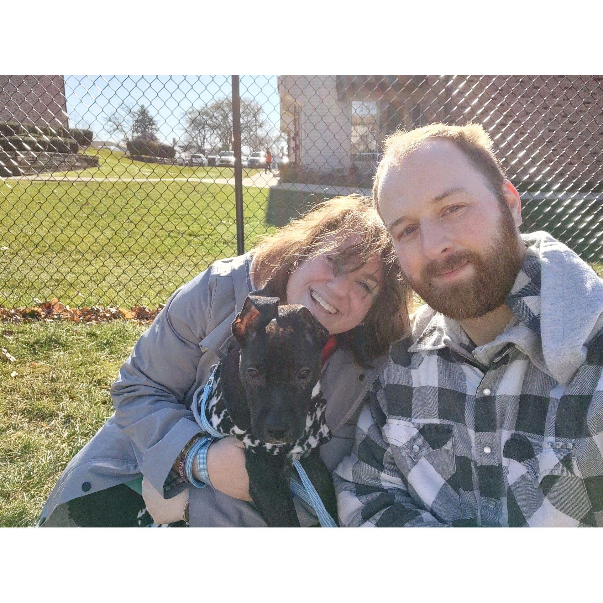 We brought home our baby dog, Adam!!!