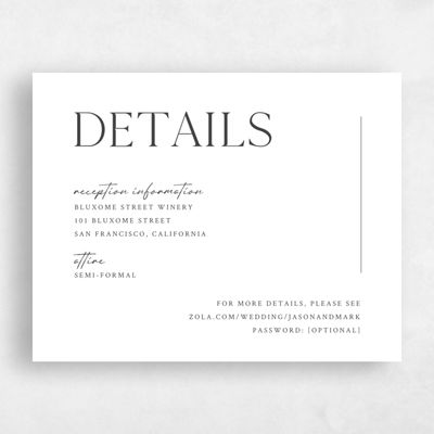 White Summer Wedding Enclosure - Celeste