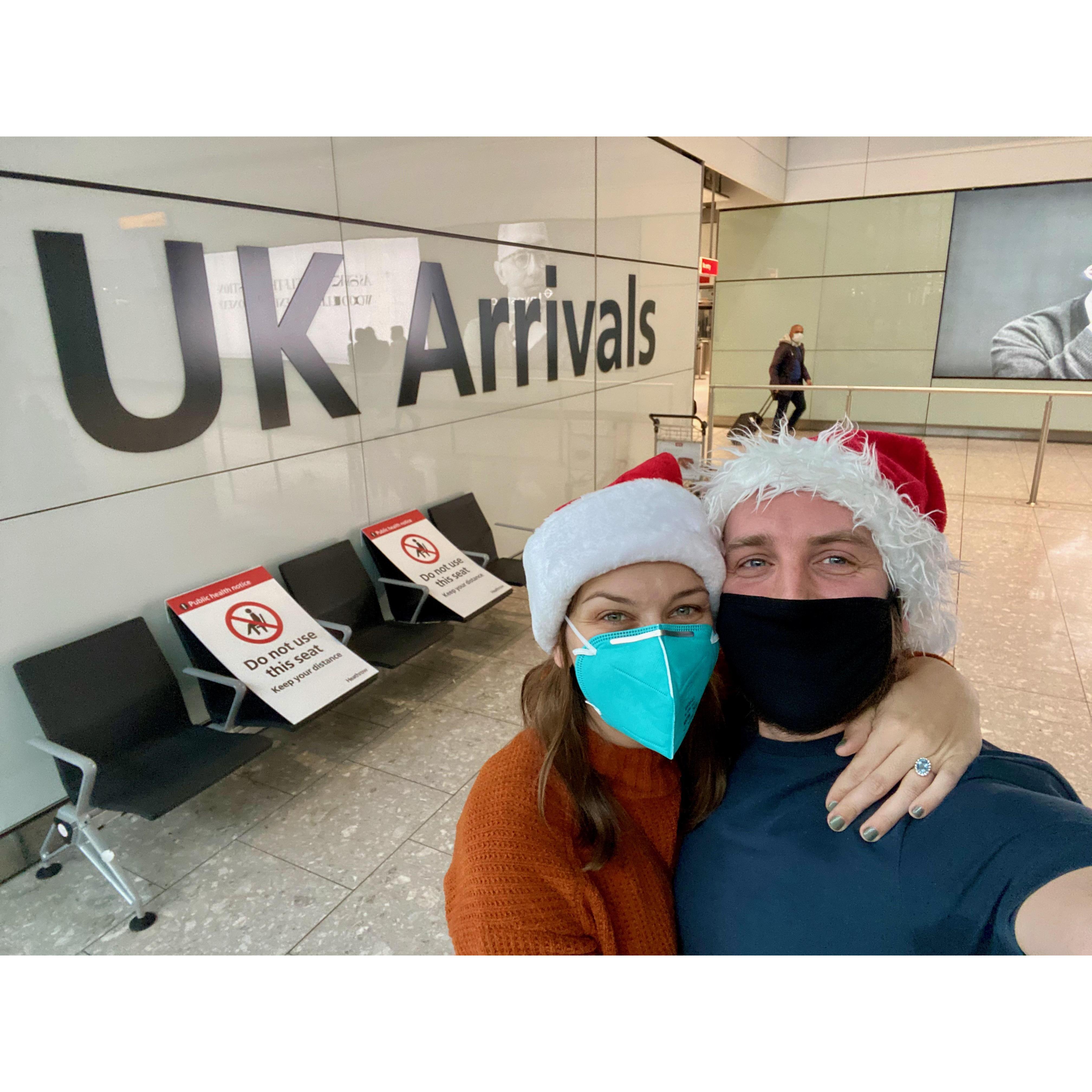 Back in England for a Quarantine Christmas!