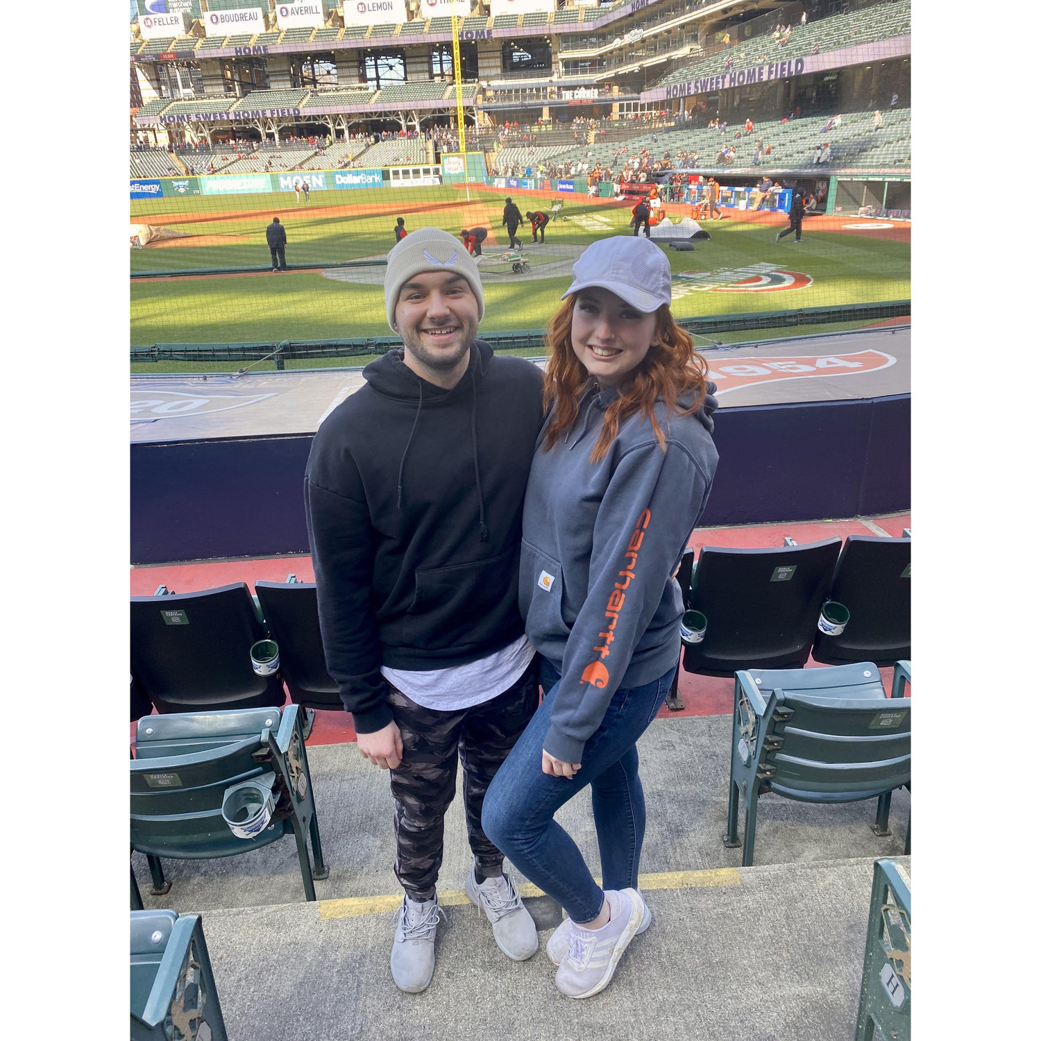 Our first Indians game together
