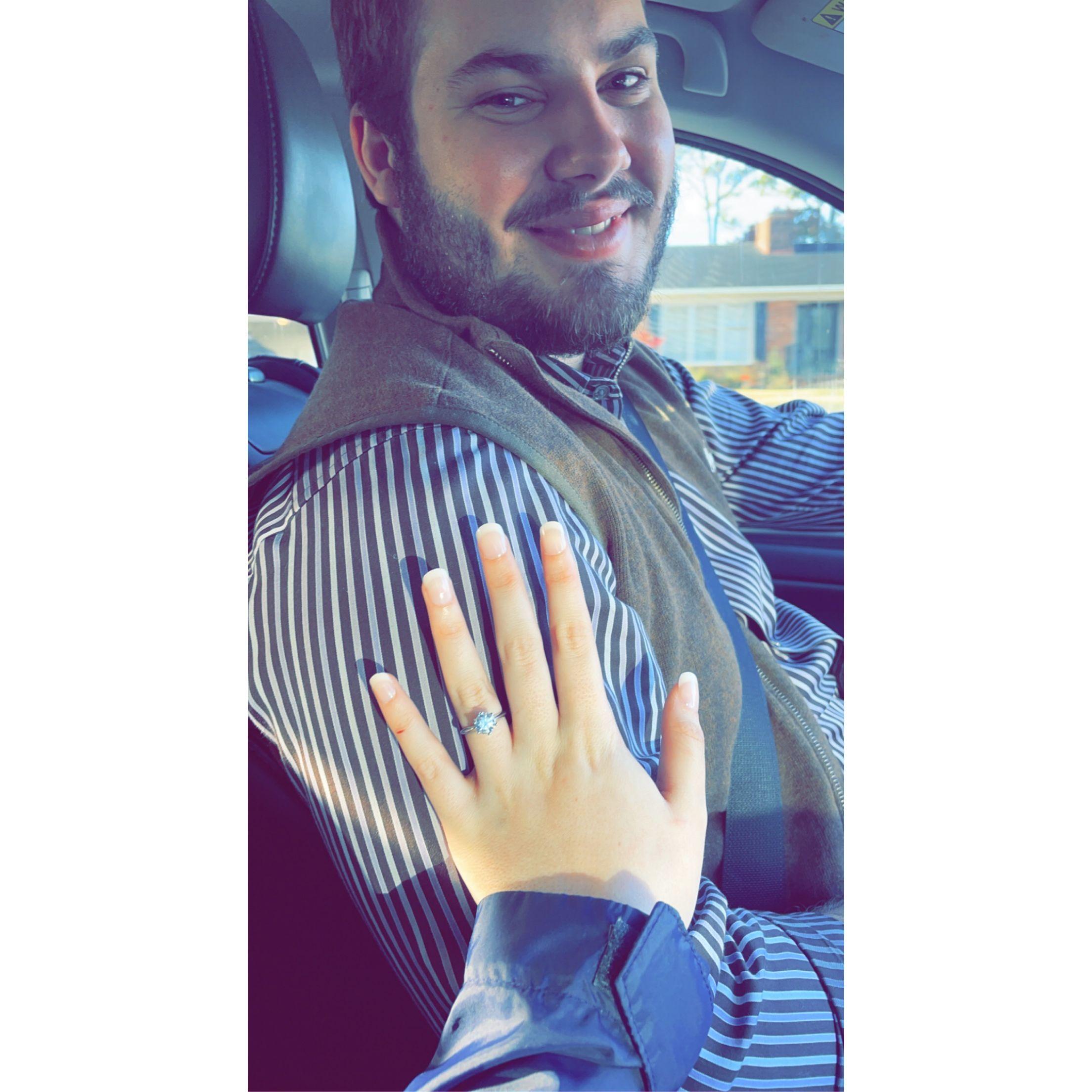 Right after we got engaged