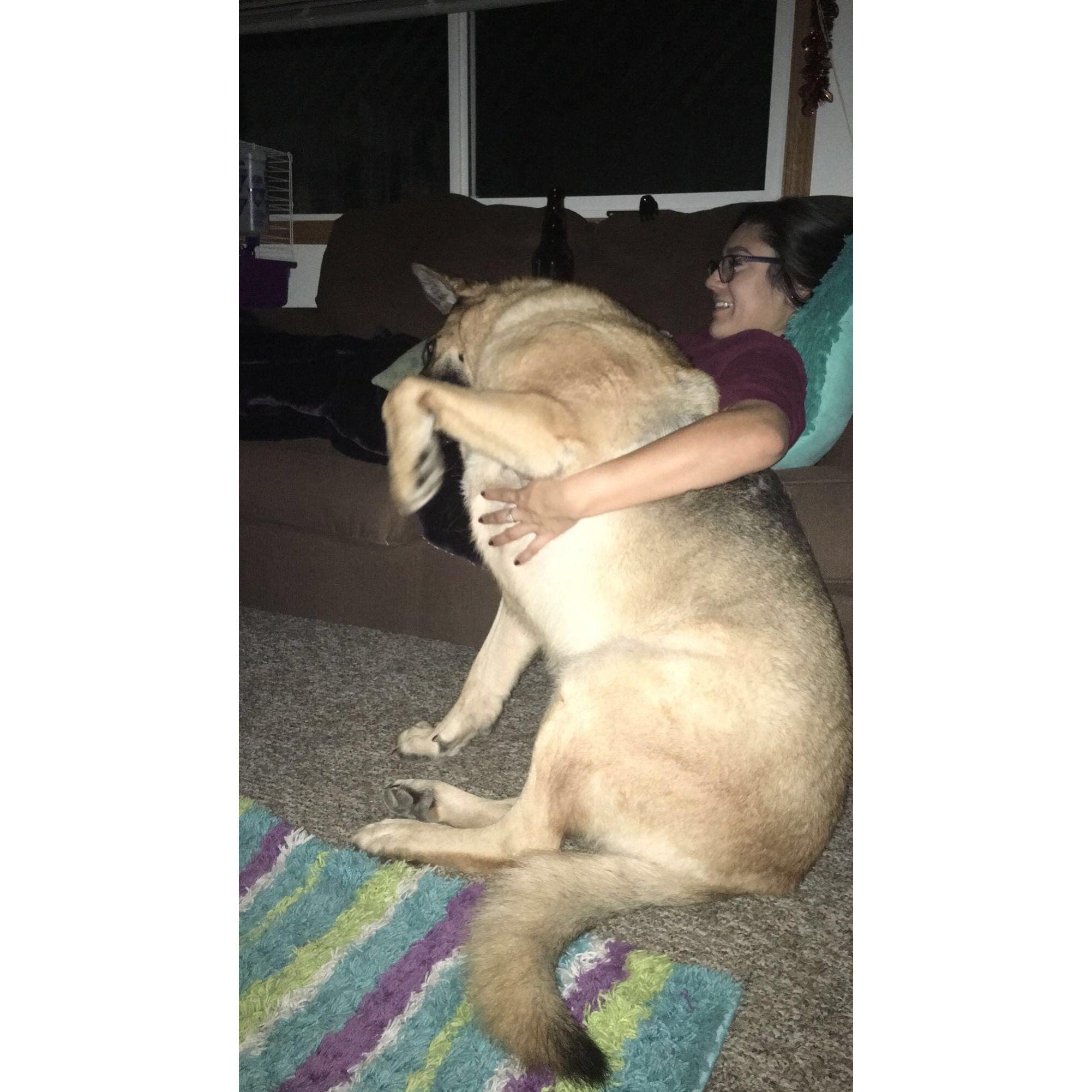 Sam and the dire wolf, Huey