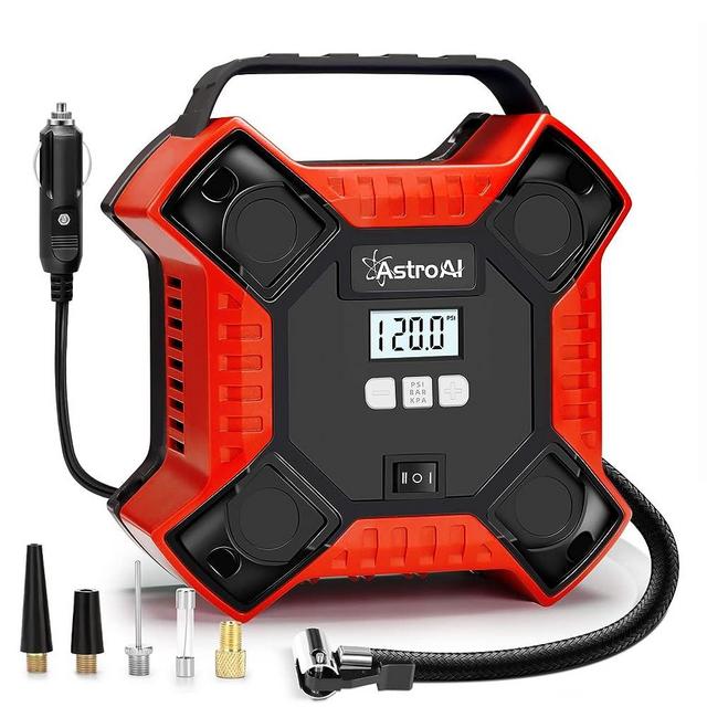 AstroAI Tire Inflator Air Compressor Portable, 160PSI Cordless/Corded Tire Pump with 3 Power Supply (DC/AC/Battery), Air Pump for Cars&Inflatables with Digital Pressure& 2 Metal Motors JYP160-2301812