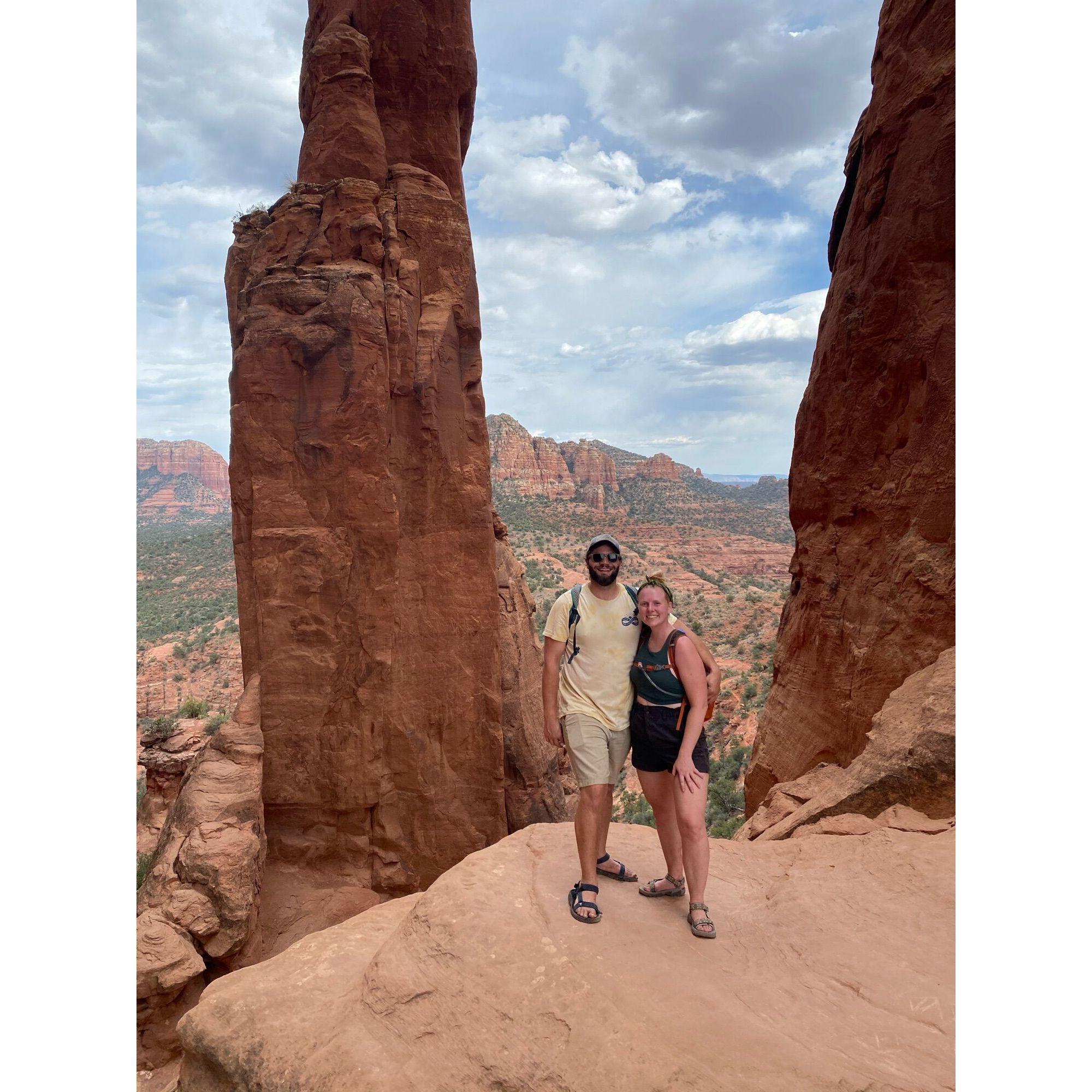 Cathedral Rock hike in Sedona, AZ