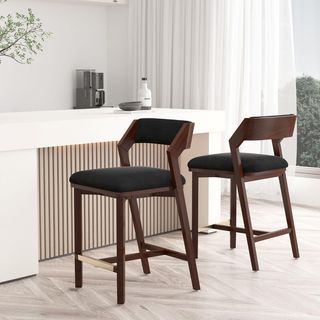 Patricia Upholstered Counter Stool, Set of 2