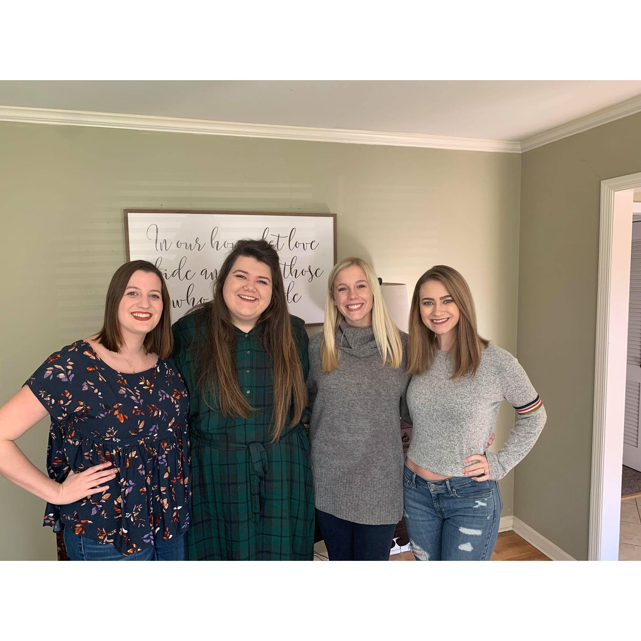 The day I asked them to be my bridesmaids and the day we said goodbye to Shannon before she moved to Jersey, January 2019