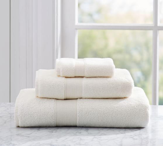 PB Classic Towels Set-Ivory, Set of 3