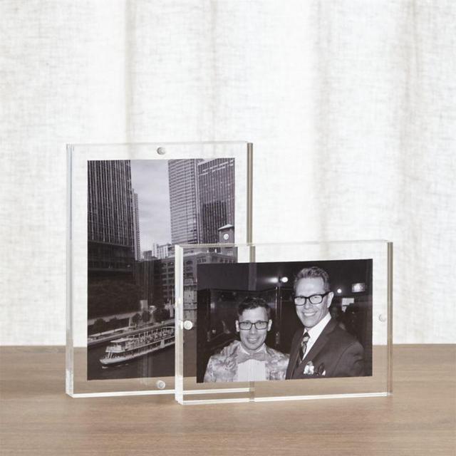2-Piece Acrylic Block Picture Frame Set