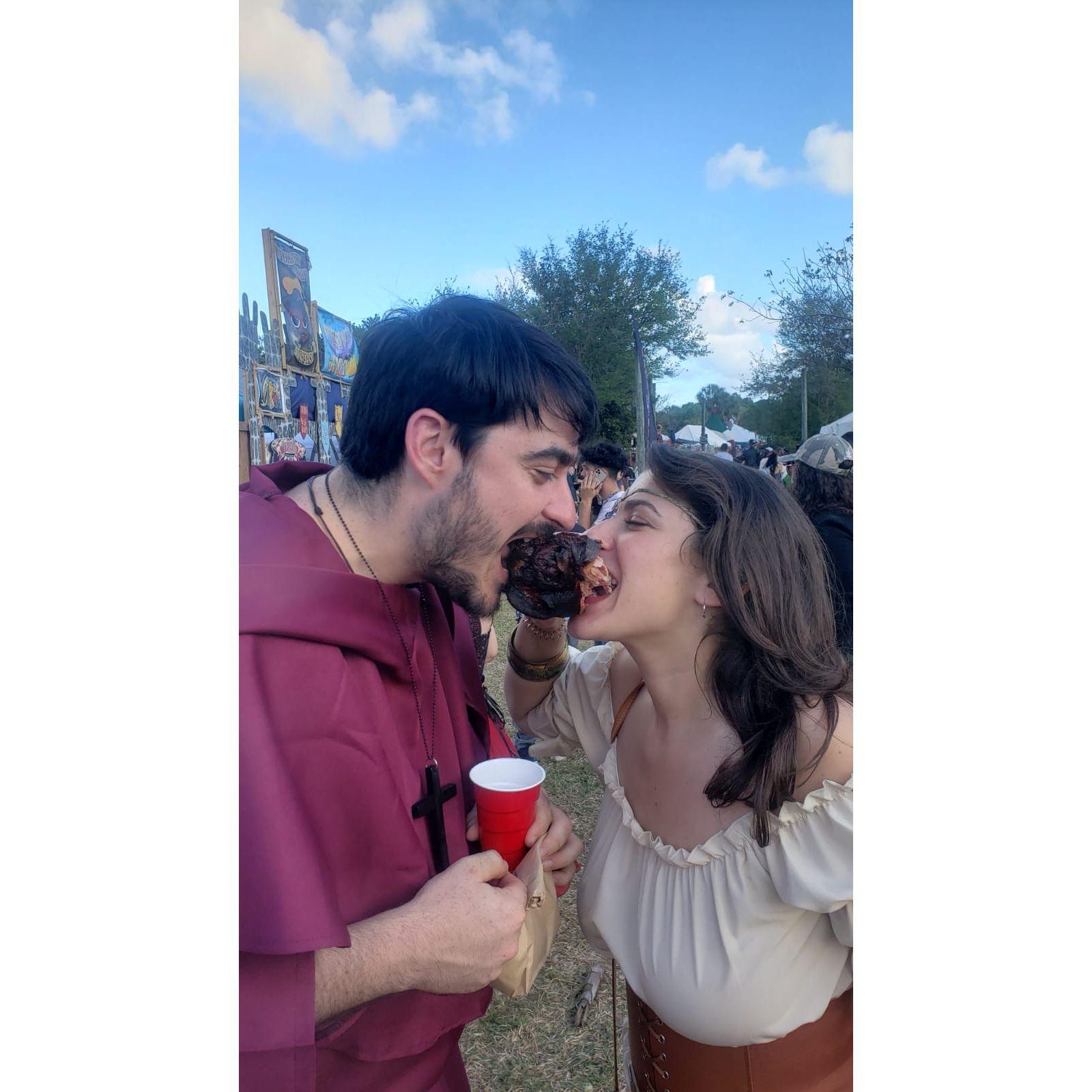 We love a good turkey leg & Renaissance Fest