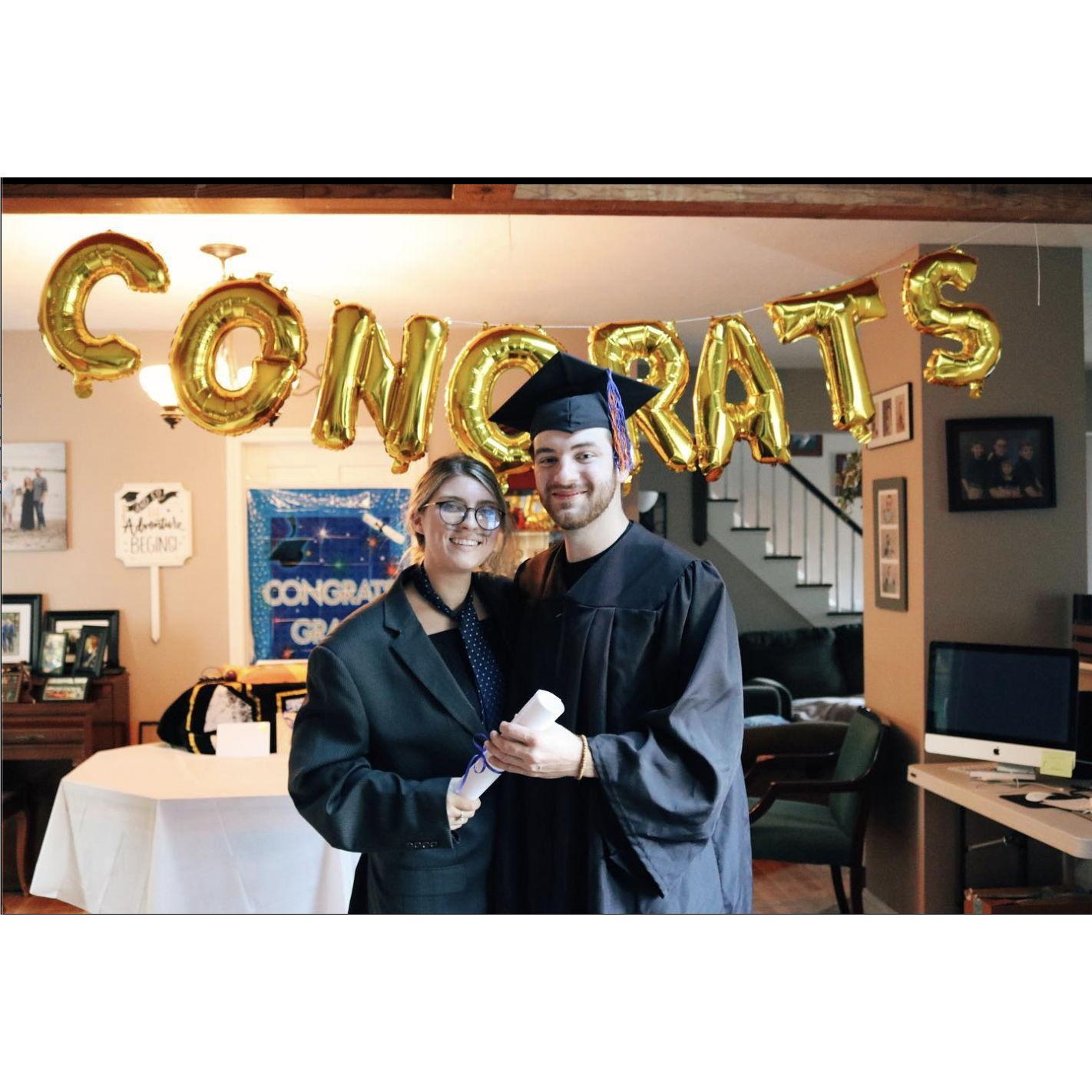 Dyl's covid graduation, 2020, ft. SSU Dean