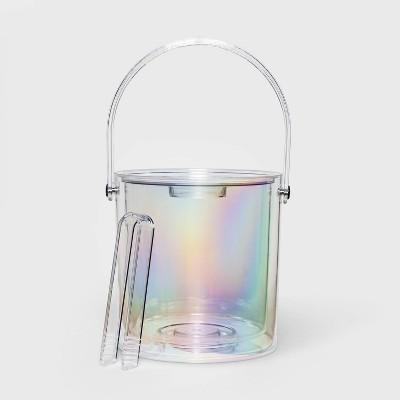 3.1qt Plastic Iridescent Ice Bucket - Sun Squad™ - Iridescent