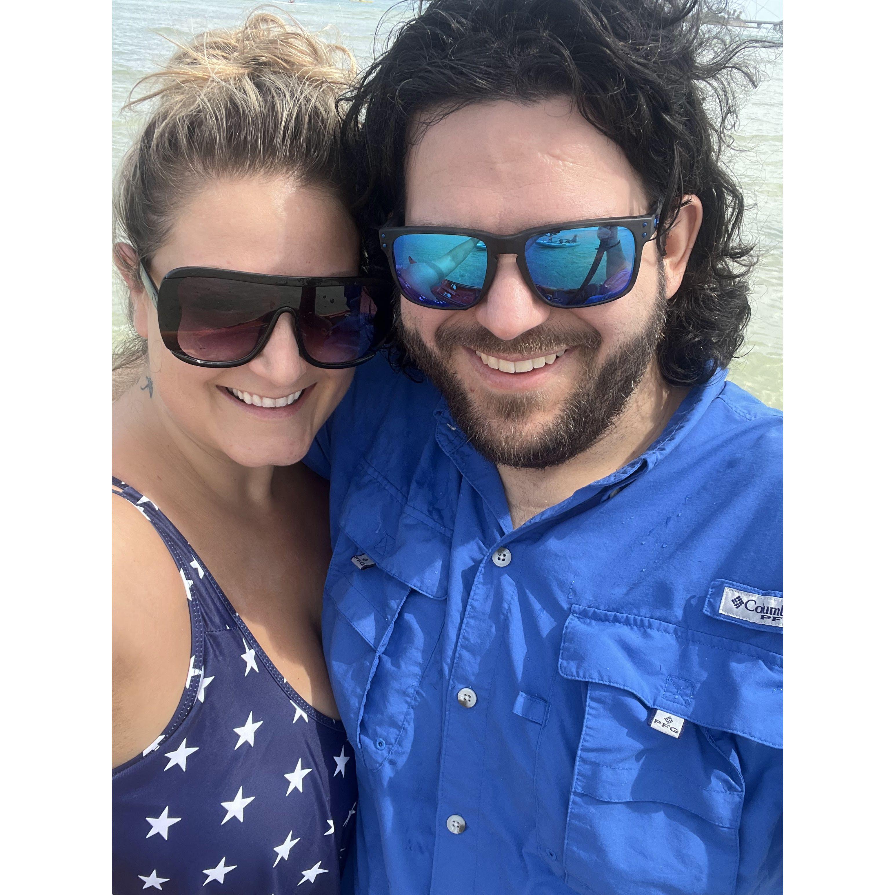 4th of July kayaking at Honeymoon Island