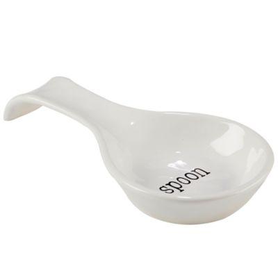 Certified International "Spoon" Spoon Rest in White