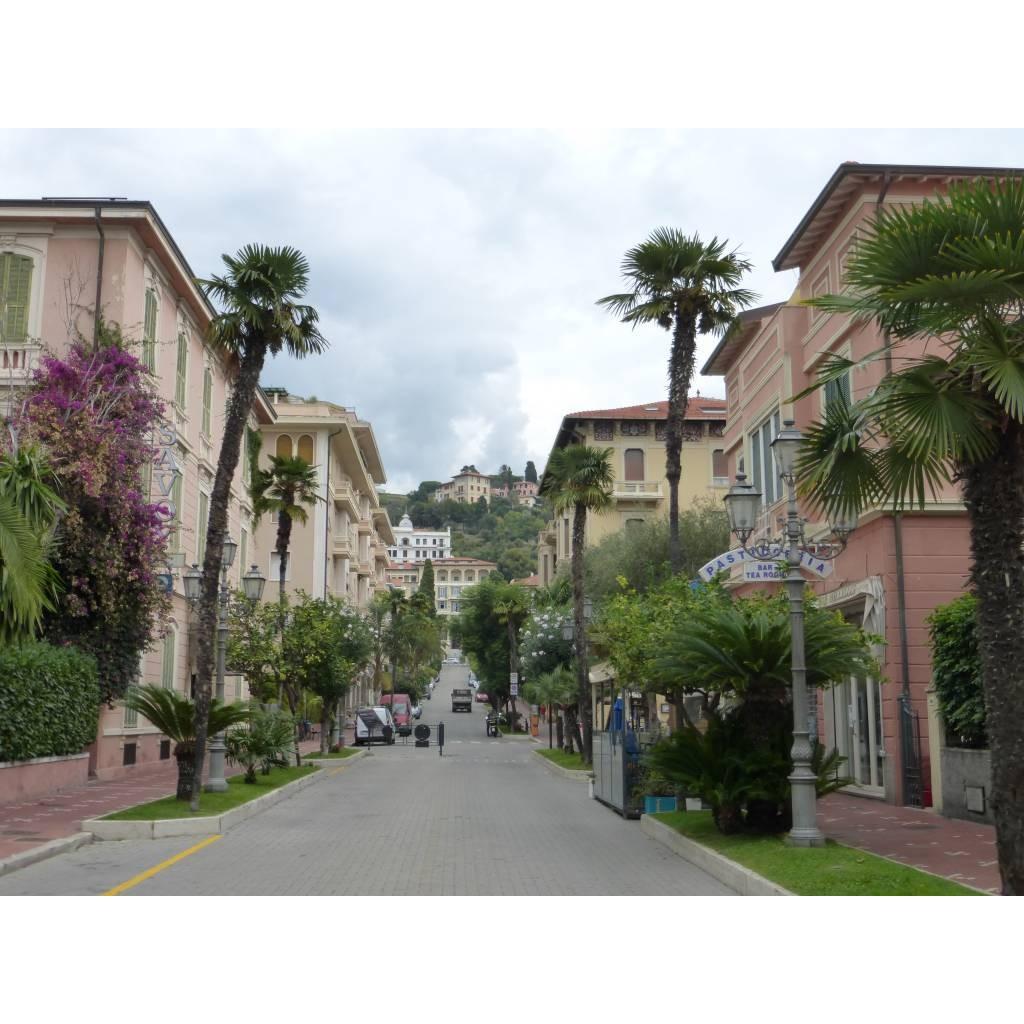 The mansions along Via Romana, Bordighera