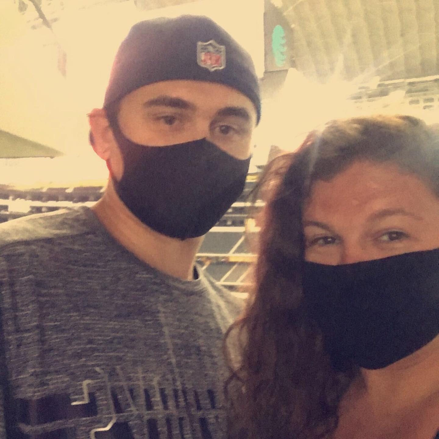 proof that we both got a little teary-eyed when we walked into the Dallas Cowboys AT&T Stadium.