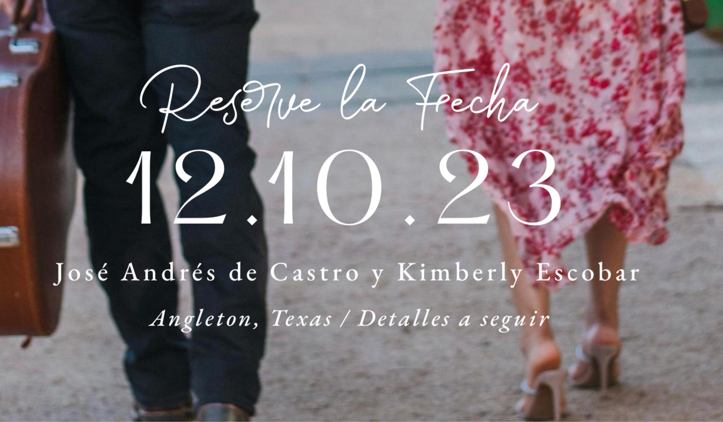 The Wedding Website of Kimberly Escobar and José Andrés de Castro