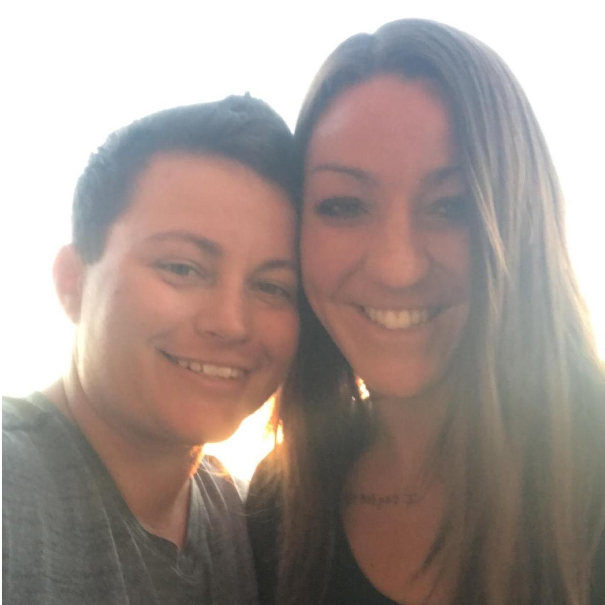 First picture we took together after she said yes!