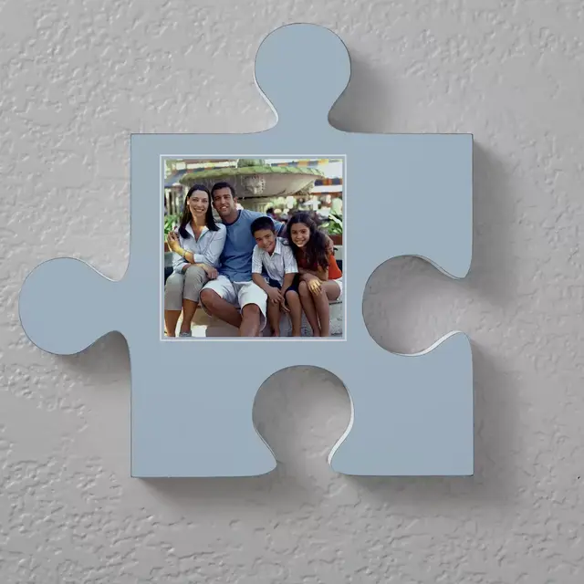 Photo 12-Inch Square Puzzle Piece Wall Décor