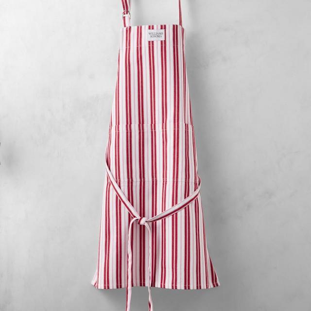 Williams Sonoma Classic Stripe Logo Apron, Red & Pink