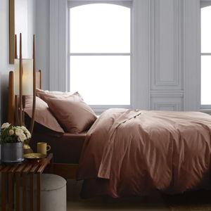 Classic Organic Percale Duvet Cover in Clay [King]