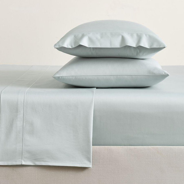 1000-Thread-Count Sateen Sheet Set, Light Blue, Cal. King