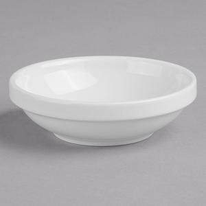Villeroy & Boch 16-2155-3831 Easy White 2.75 oz. White Porcelain Bowl - 6/Case