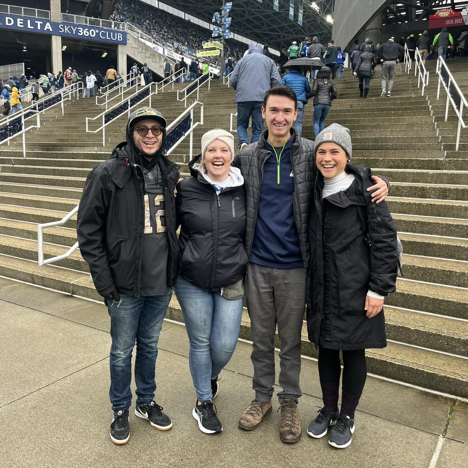 Seahawks vs. some other team with Ryan’s sister Kaycie and brother in law Sergio