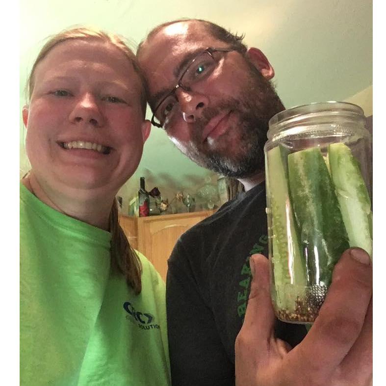 Canning from our garden