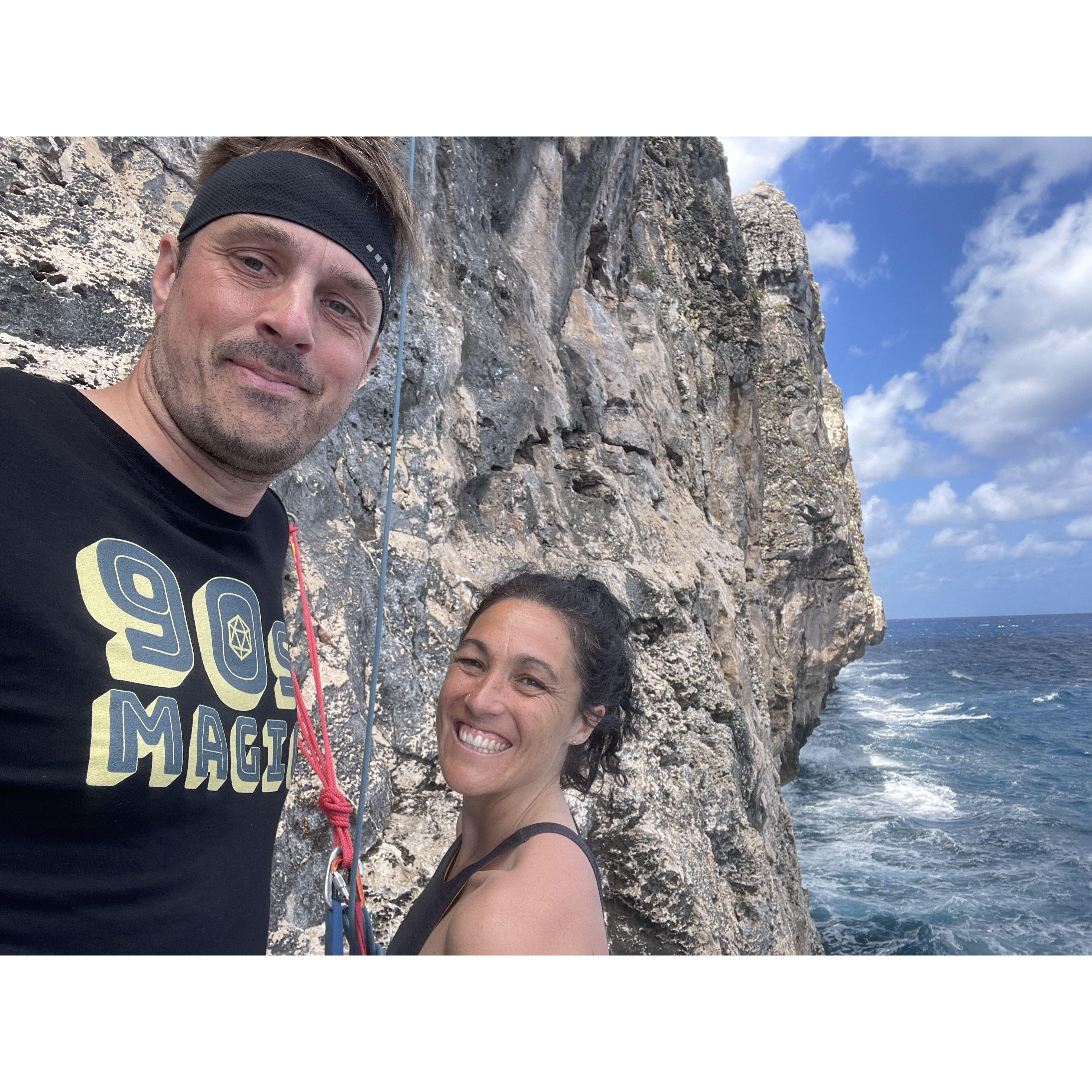 At the bottom of "Shiver Me Timbers" in Cayman Brac