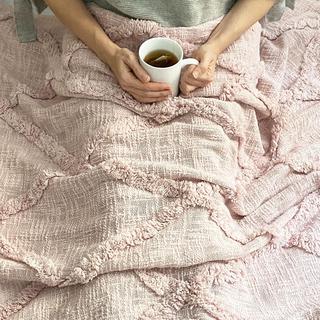 Farmhouse Living Aspen Diamond Tufted Blanket Throw