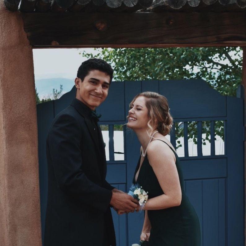 Senior year prom! Jacob is always making Lexi laugh